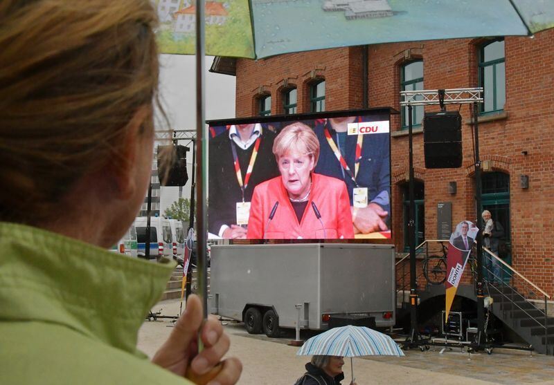 Angela Merkel beim CDU-Parteitag in Reutlingen