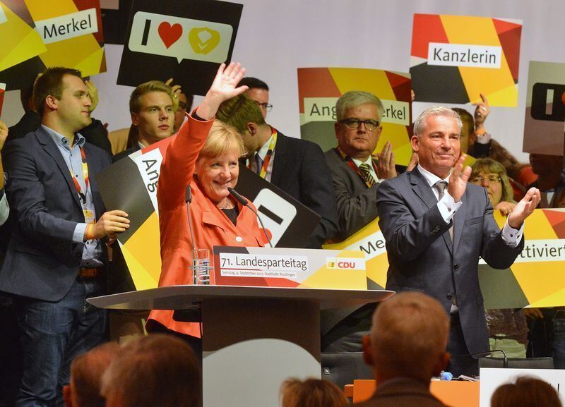 Angela Merkel beim CDU-Parteitag in Reutlingen