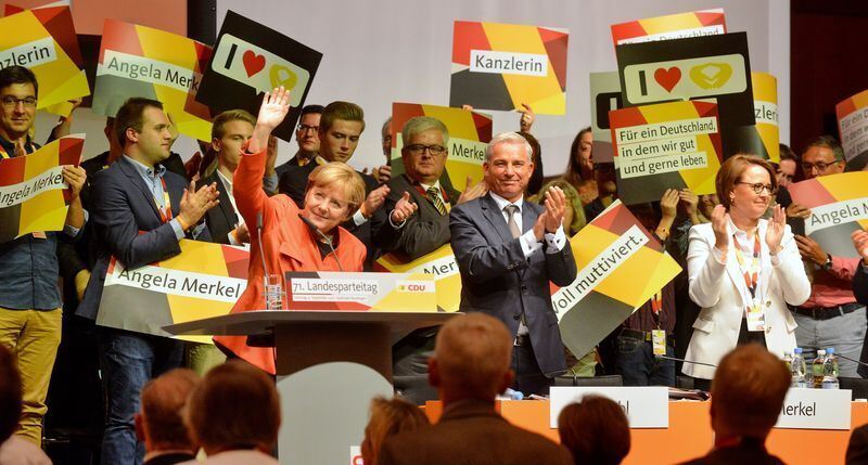 Angela Merkel beim CDU-Parteitag in Reutlingen