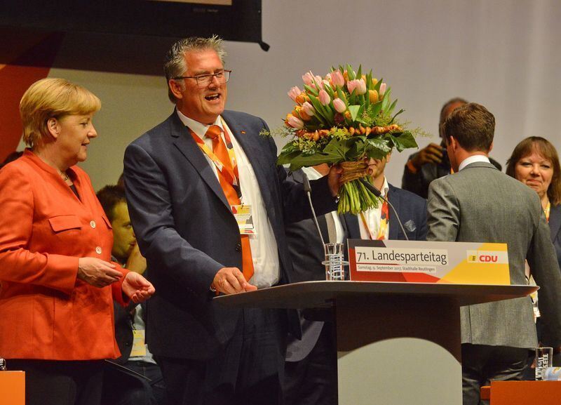 Angela Merkel beim CDU-Parteitag in Reutlingen