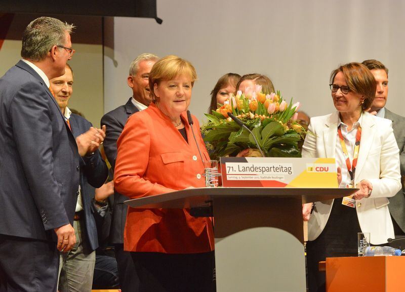 Angela Merkel beim CDU-Parteitag in Reutlingen