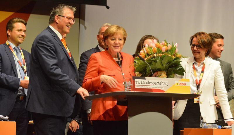 Angela Merkel beim CDU-Parteitag in Reutlingen