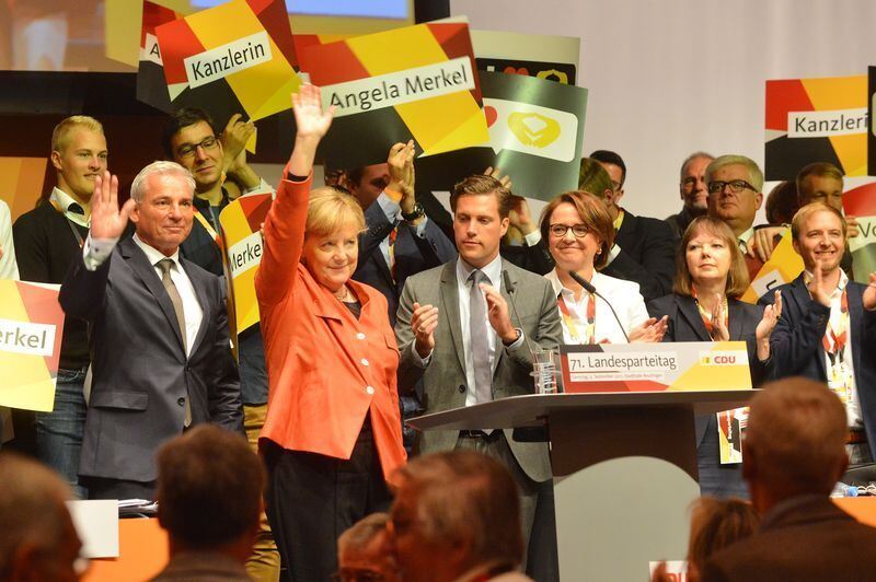 Angela Merkel beim CDU-Parteitag in Reutlingen