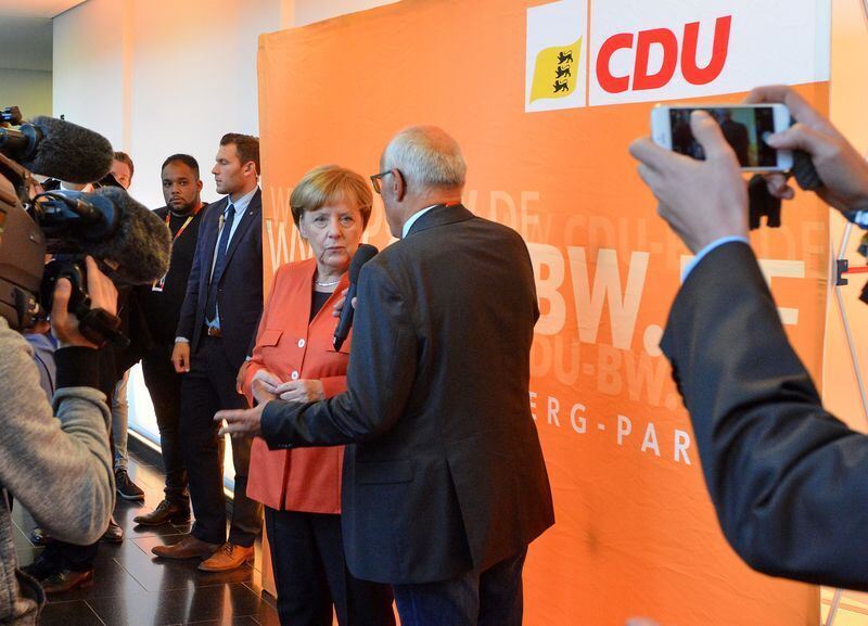 Angela Merkel beim CDU-Parteitag in Reutlingen