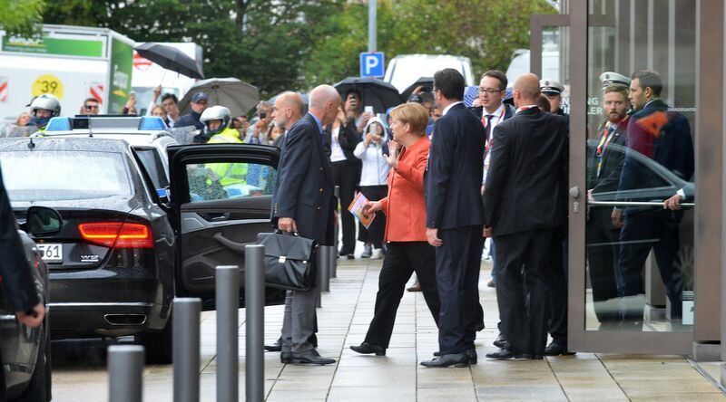 Angela Merkel beim CDU-Parteitag in Reutlingen