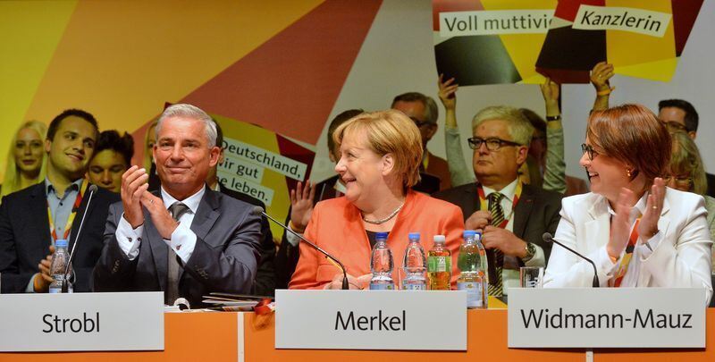 Angela Merkel beim CDU-Parteitag in Reutlingen