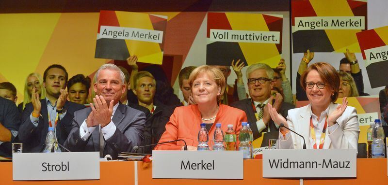 Angela Merkel beim CDU-Parteitag in Reutlingen