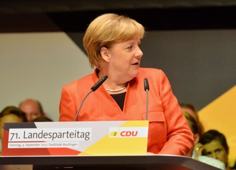 Angela Merkel beim CDU-Parteitag in Reutlingen