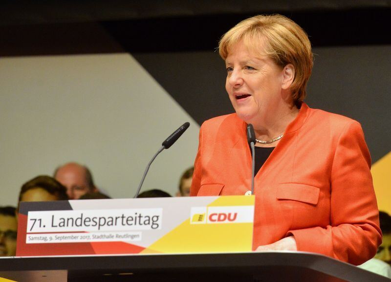 Angela Merkel beim CDU-Parteitag in Reutlingen