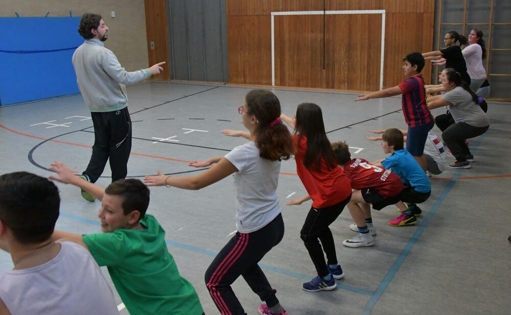 Zeitung macht Schule Training mit den Walter Tigers Tübingen