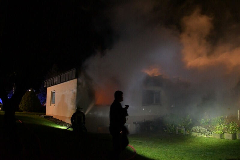 Brand zerstört Wohnhaus in Dußlingen Januar 2018