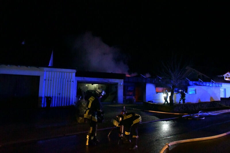 Brand zerstört Wohnhaus in Dußlingen Januar 2018