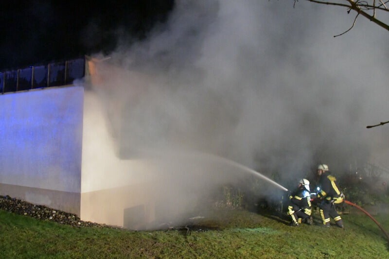 Brand zerstört Wohnhaus in Dußlingen Januar 2018