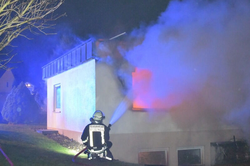 Brand zerstört Wohnhaus in Dußlingen Januar 2018