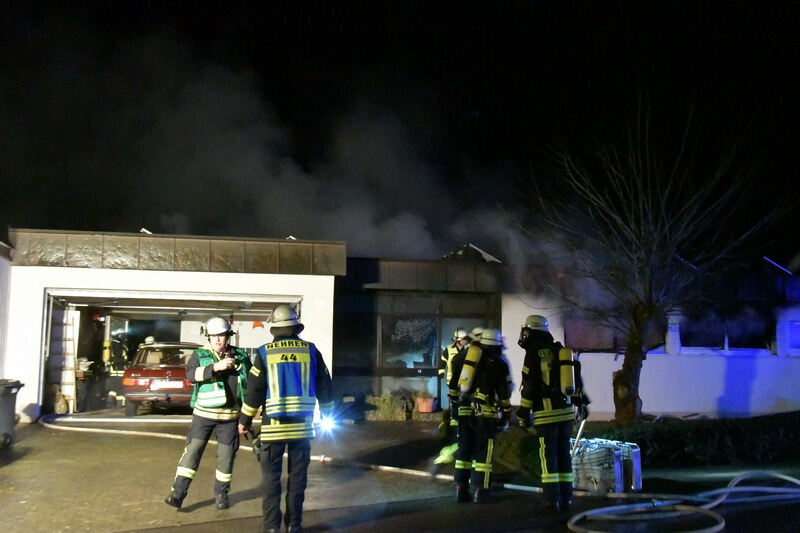 Brand zerstört Wohnhaus in Dußlingen Januar 2018