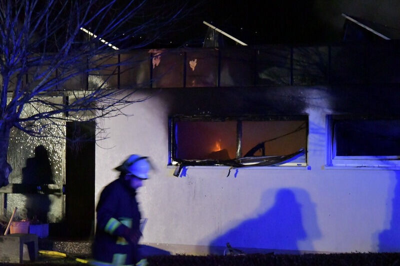 Brand zerstört Wohnhaus in Dußlingen Januar 2018