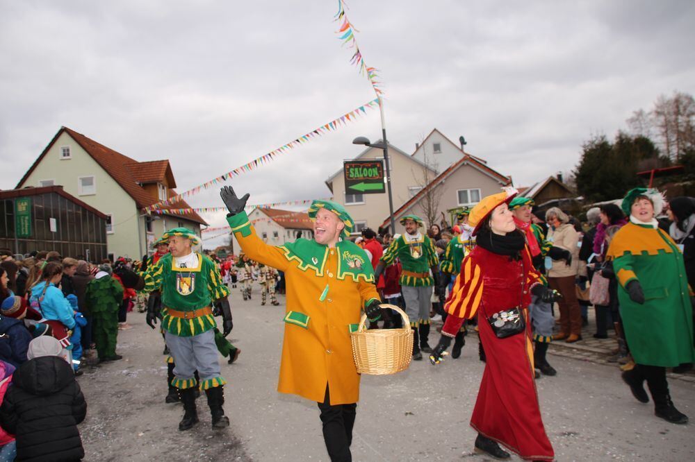 Narrenumzug in Hohenstein-Oberstetten 2018