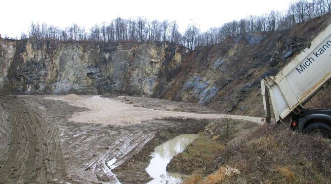 Kann ziemlich viel Gesteinsmaterial aufnehmen: die Zweckverbandsdeponie Renkenberg.  GEA-FOTO: BARAL