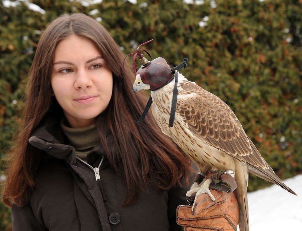 Falknerin Vanessa Müller