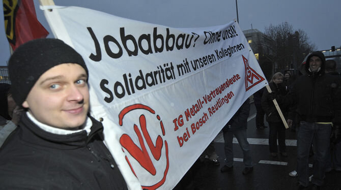 Protest gegen geplante Jobverlagerung