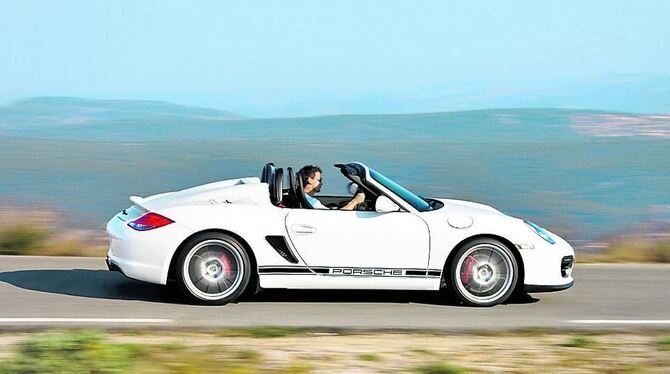 Ergänzt dieses Jahr die Boxster-Baureihe: Porsches neuer Spyder.FOTO: DPA/TMN