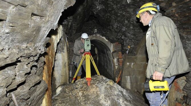 Geologen hatten im Frühjahr im Auftrag der Stadt den Bunker untersucht und kritische Stellen entdeckt.  ARCHIV-FOTO: NIETHAMMER