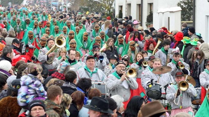 Rosenmontagsumzug Narrenverein Schrei au Trochtelfingen 2010