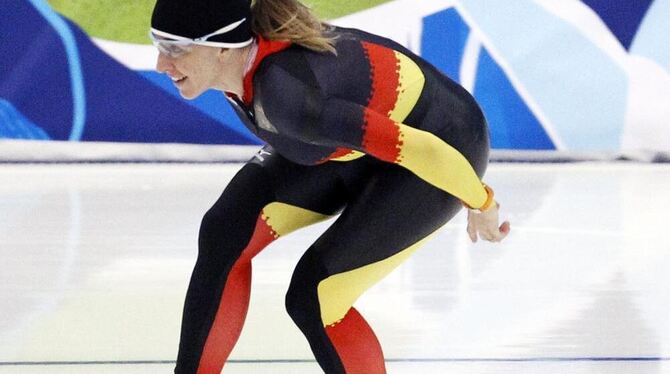 Anni Friesinger-Postma will mit einer Olympia-Medaille von sich reden machen.