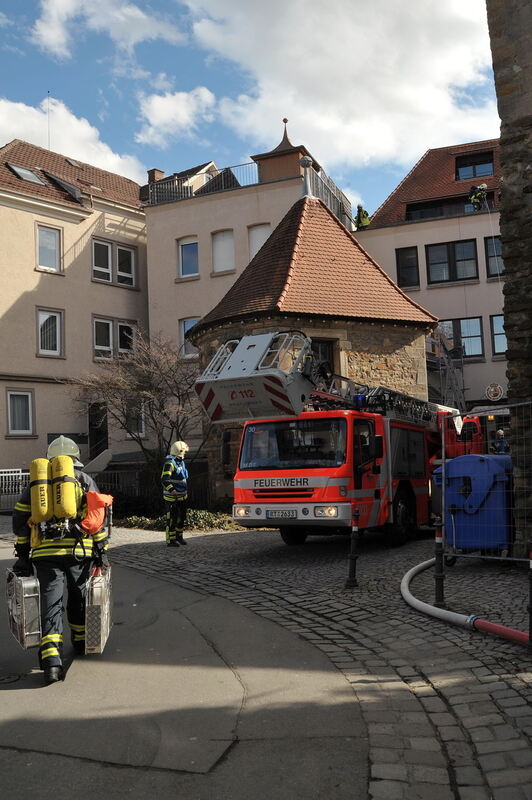 Schwelbrand beim Warsteiner Turm