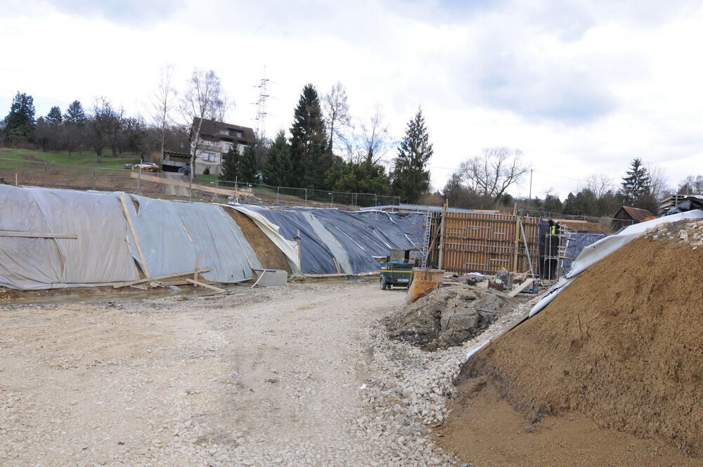 Achalmtunnel Baustelle März 2010