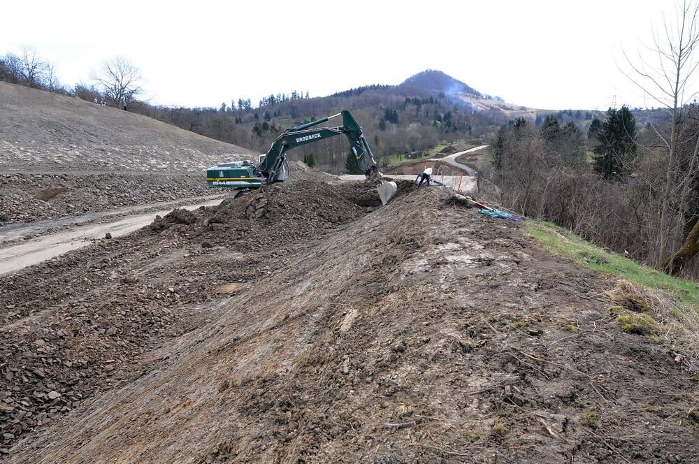 Achalmtunnel Baustelle März 2010