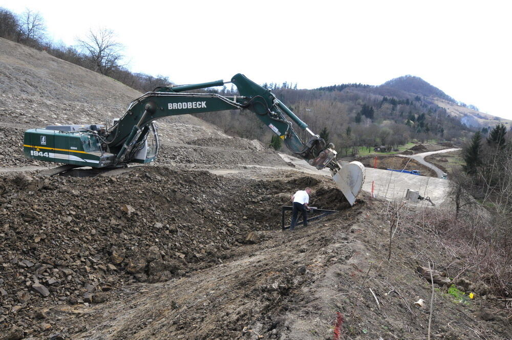 Achalmtunnel Baustelle März 2010