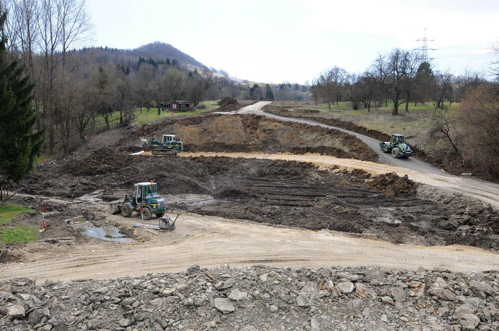 Achalmtunnel Baustelle März 2010