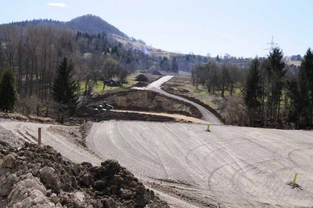 Achalmtunnel Baustelle März 2010