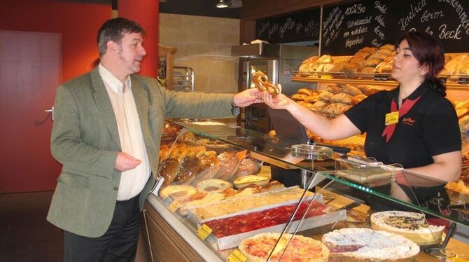 Schnell rüber zum Bäcker: Eine längere Auszeit gönnt sich Michael Hillert frühestens im Mai. GEA-FOTO: FÜSSEL