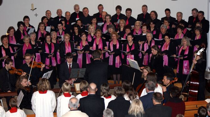 Der Stettener Kirchenchor und sein Projektchor sangen im Osterhochamt Mozarts Krönungsmesse.  FOTO: FRÜH