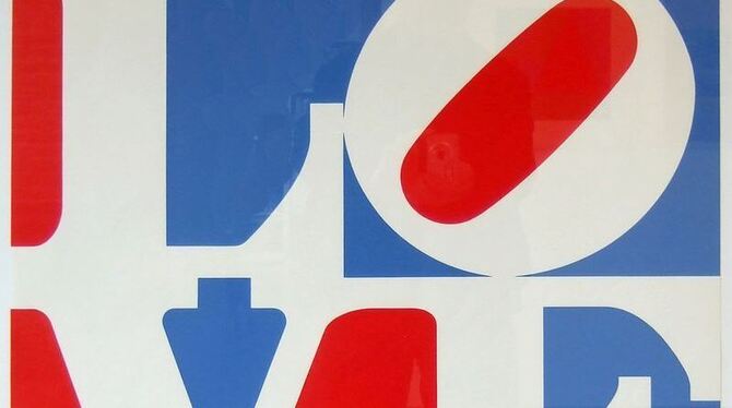 Robert Indiana: Plakat Louisiana Museum, Siebdruck, hergestellt im Jahr 1972 bei der Edition Domberger. FOTO: PFEIFFER