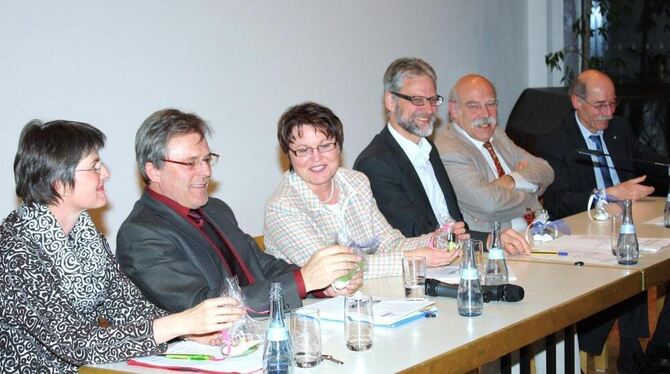 Die gut besuchte Podiumsveranstaltung im Matthäus-Alber-Haus mit Dr. Monika Bobbert, Dr. Klaus Wild, Dr. Rafaela Korte, Dr. Günt