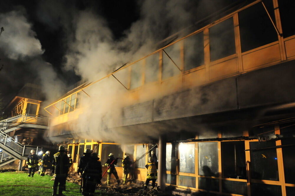 Brand im Schulzentrum auf dem Höhnisch