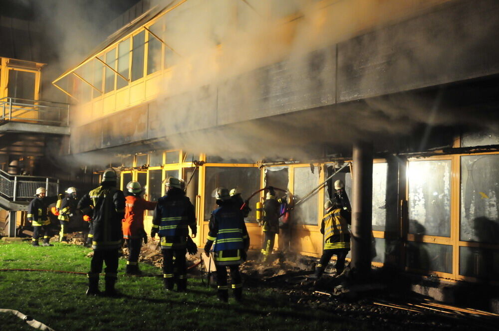 Brand im Schulzentrum auf dem Höhnisch