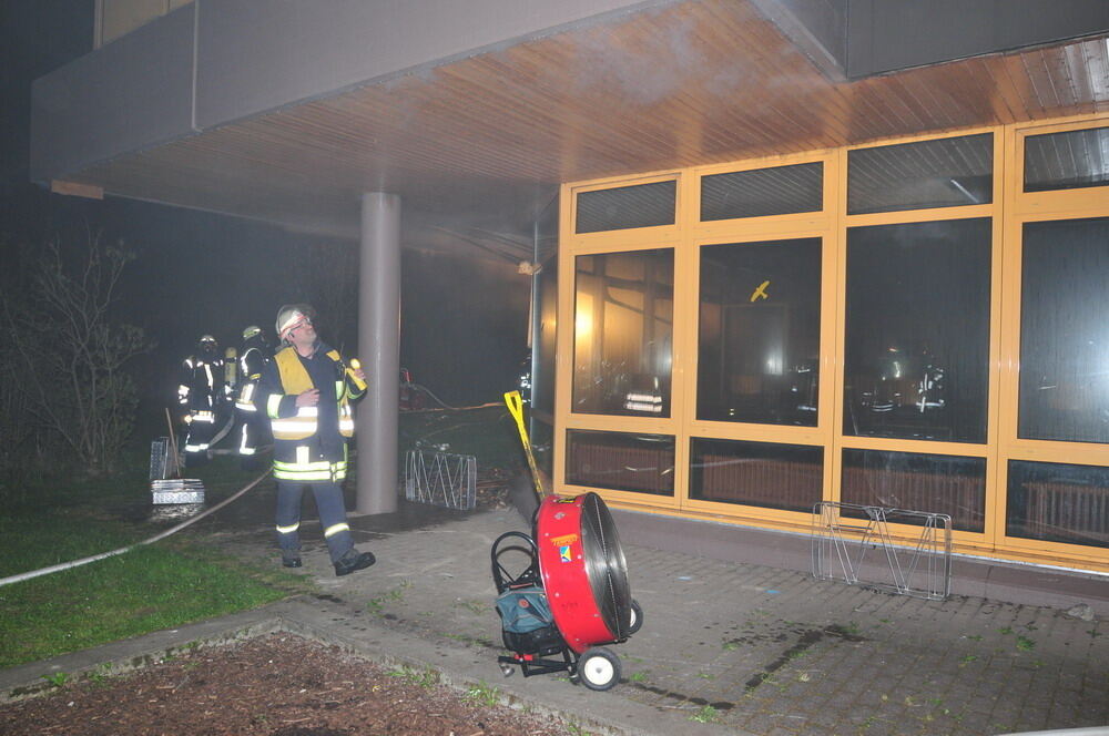 Brand im Schulzentrum auf dem Höhnisch