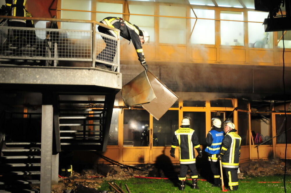 Brand im Schulzentrum auf dem Höhnisch