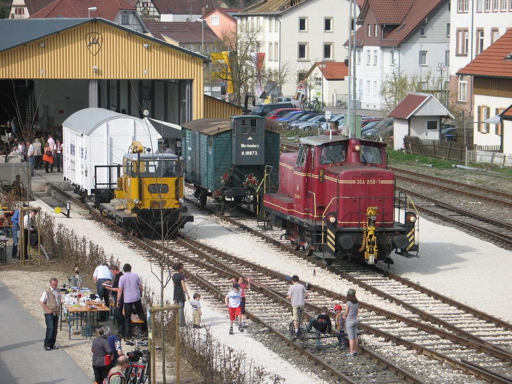 Bahnhofsfest Eröffnung Lokschuppen Münsingen