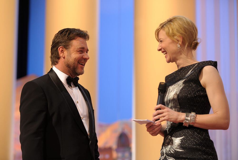 Die australischen Schauspieler Russell Crowe und Cate Blanchett. FOTO: DPA