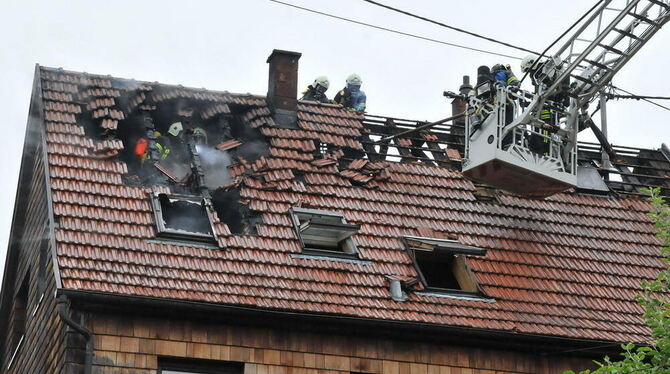 Dachgeschosswohnung in Bronnweiler in Flammen