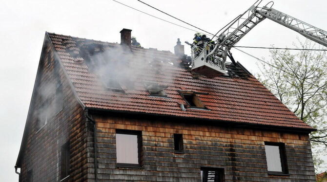 Dachgeschosswohnung in Bronnweiler in Flammen