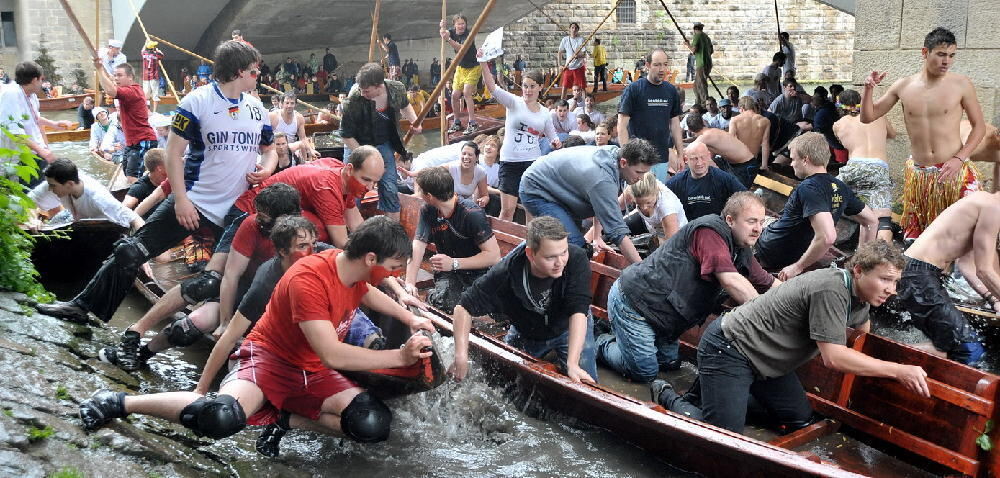 Stocherkahnrennen Tübingen 2010