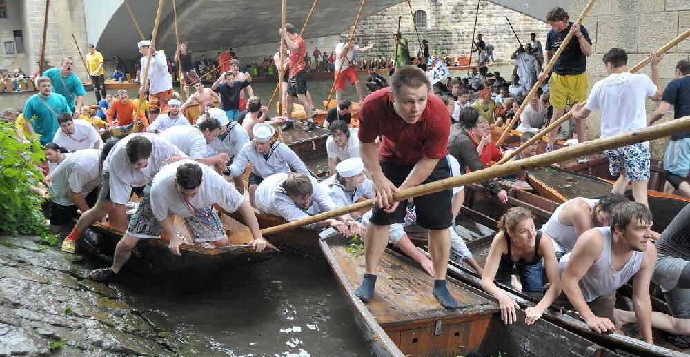 Stocherkahnrennen Tübingen 2010