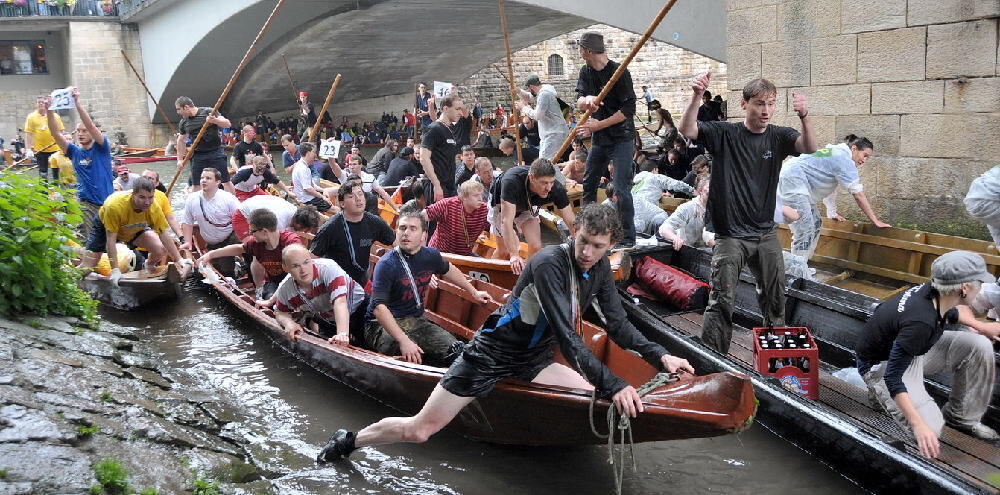 Stocherkahnrennen Tübingen 2010