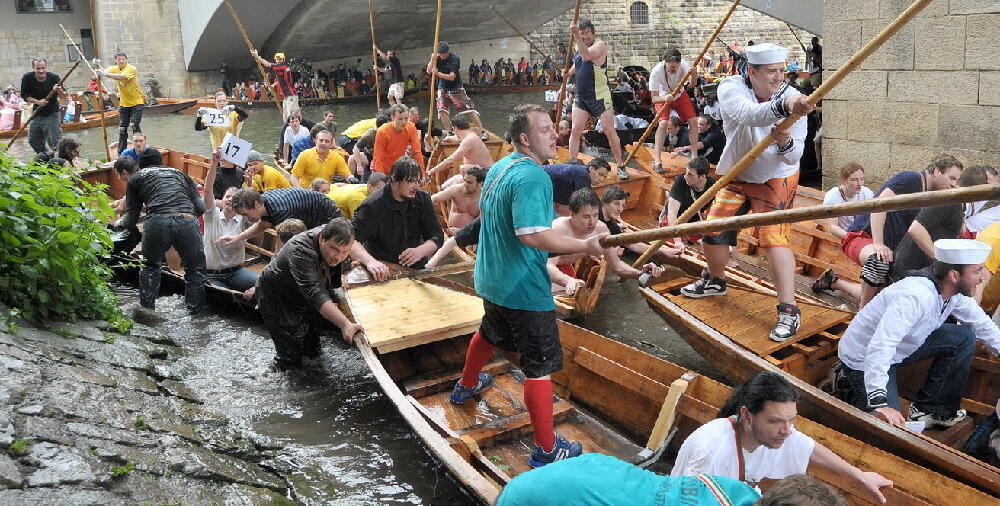 Stocherkahnrennen Tübingen 2010